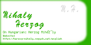 mihaly herzog business card